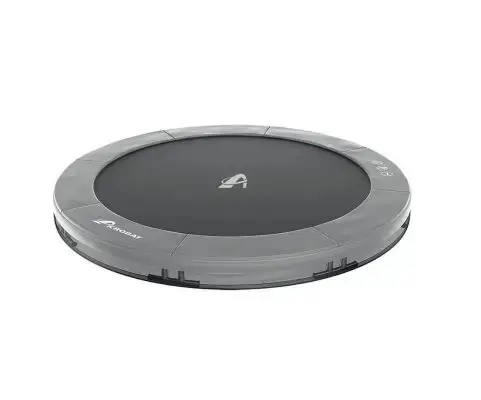 grey Round in-ground trampoline
