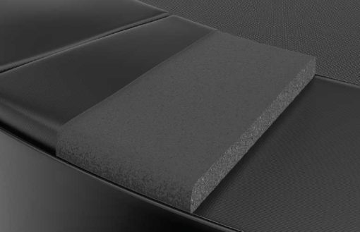 internal view of trampoline pad