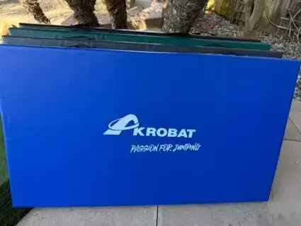 AkrobatUSA Landing Mat 13 A repetitive pattern of the word krobat displayed multiple times in a visually striking arrangement.