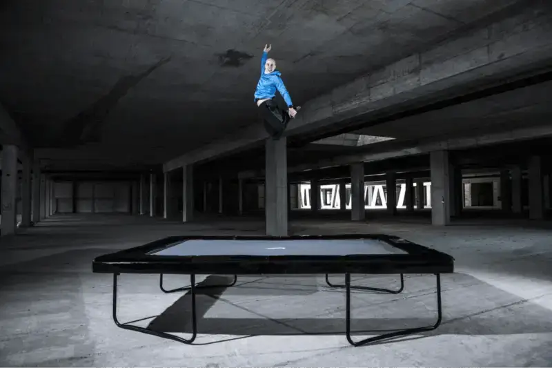 Rectangular Trampolines Built for Athletes and Big Air