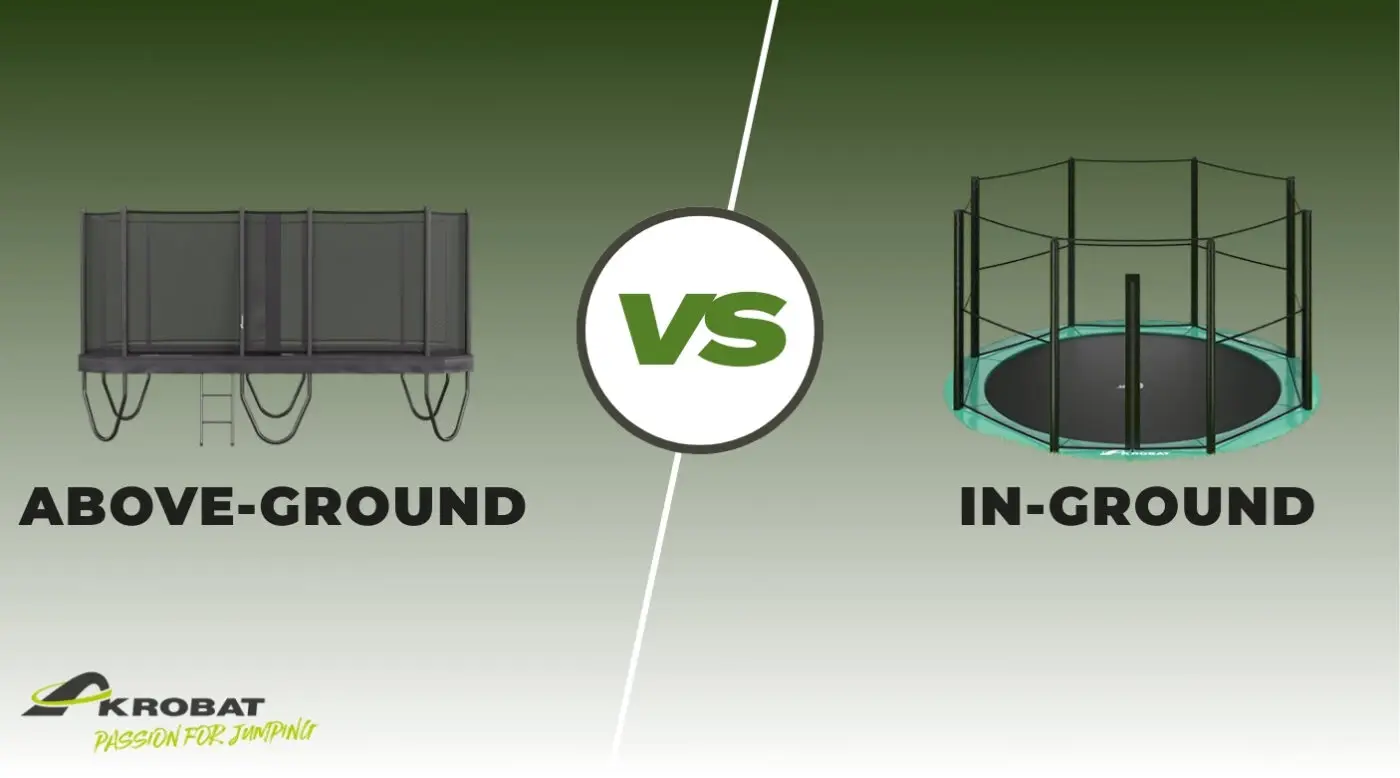 in ground vs above ground trampolines