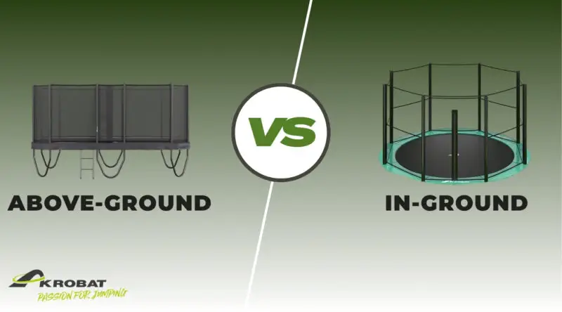 in ground vs above ground trampolines