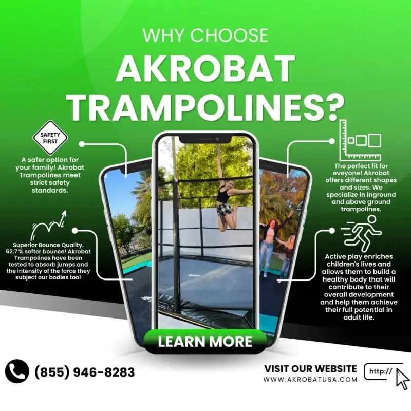 16 Fun & Creative Things To Do Alone on a Trampoline 8 why choose akrobat trampolines