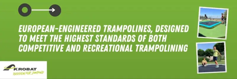 european designed trampolines banner