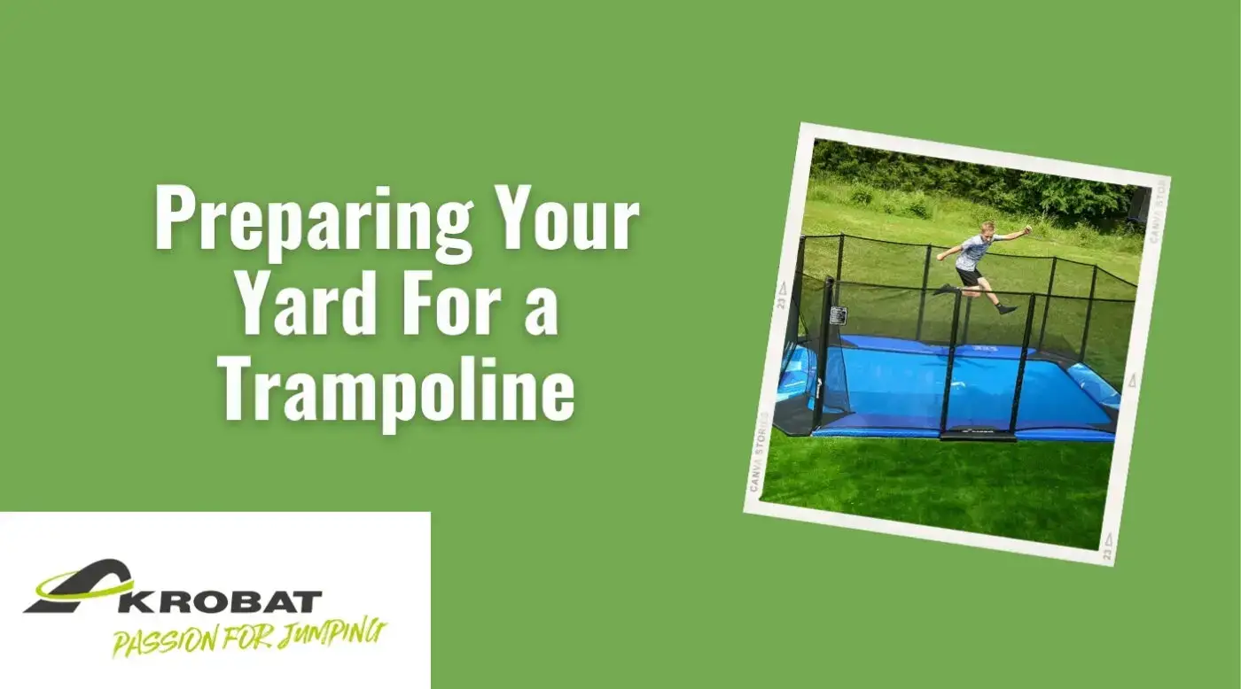 prepare yard for trampoline