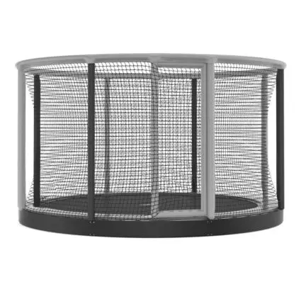 12ft Gallus PLUS Akrobat In Ground Public Use Trampoline - Grey Pad and Black Jump Mat